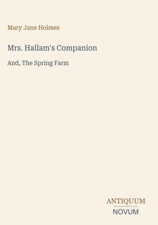 Carte Mrs. Hallam's Companion 