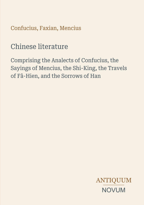 Libro Chinese literature Faxian