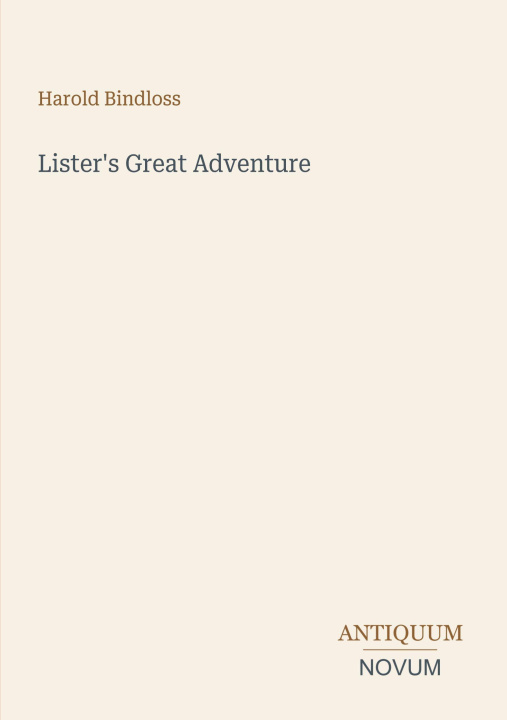 Könyv Lister's Great Adventure 