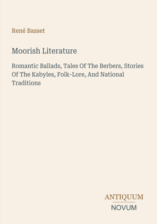 Libro Moorish Literature 