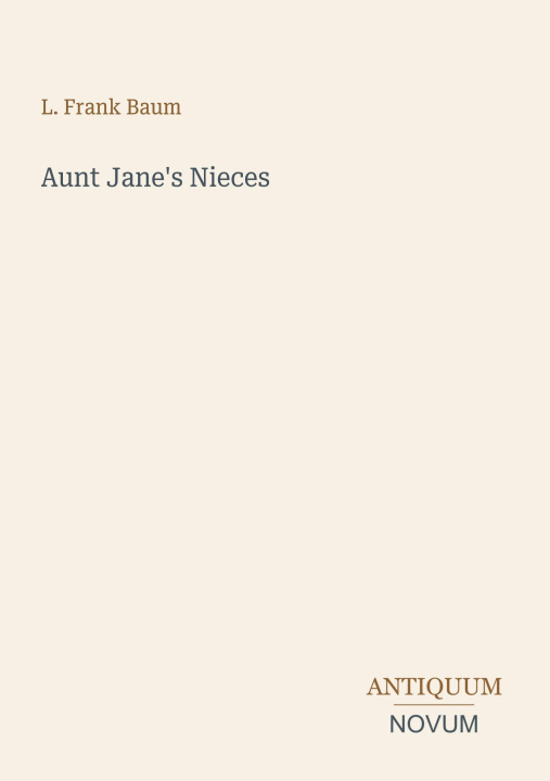 Buch Aunt Jane's Nieces 