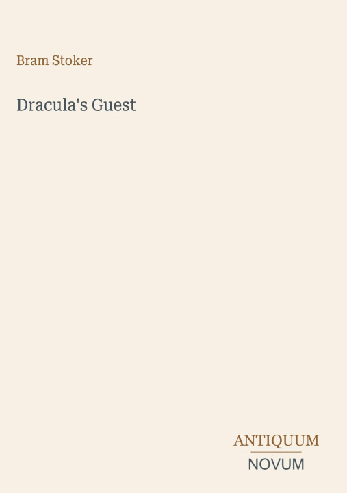 Kniha Dracula's Guest 