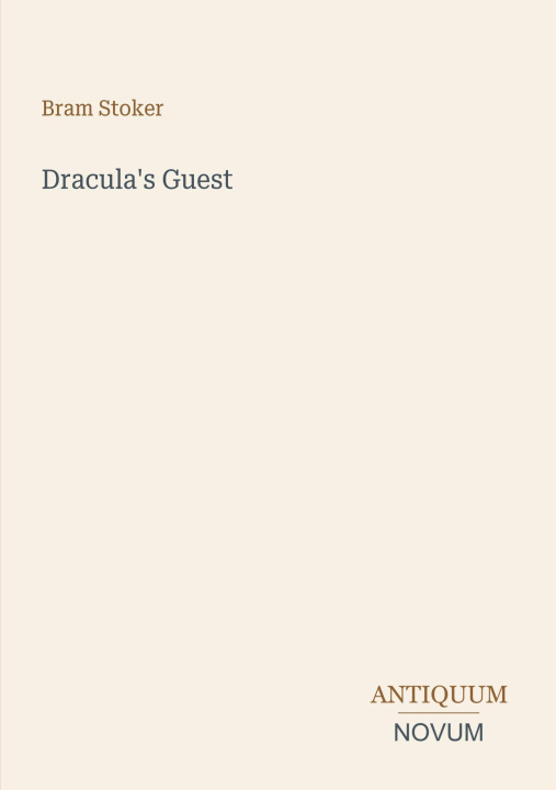 Knjiga Dracula's Guest 
