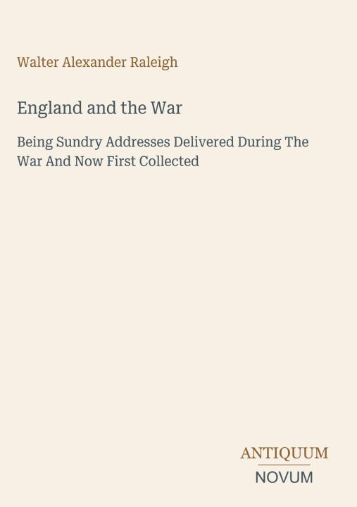 Βιβλίο England and the War 