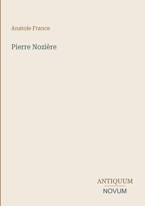 Carte Pierre Nozière Anatole France