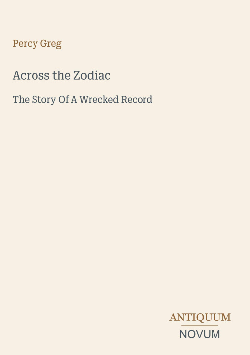 Kniha Across the Zodiac 