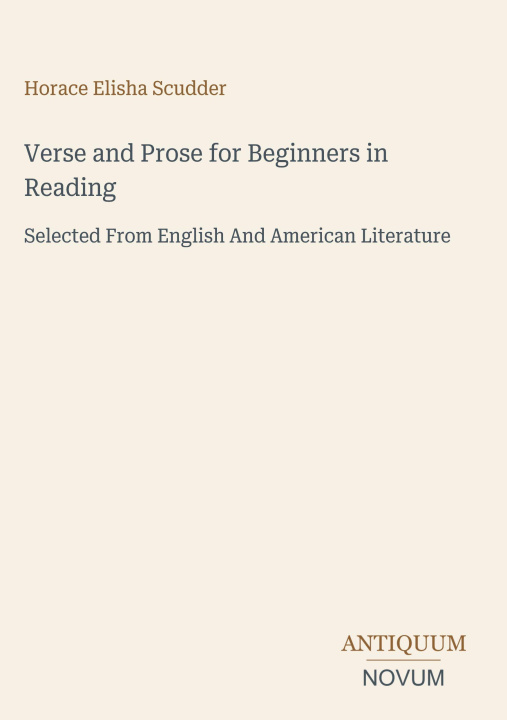 Buch Verse and Prose for Beginners in Reading 