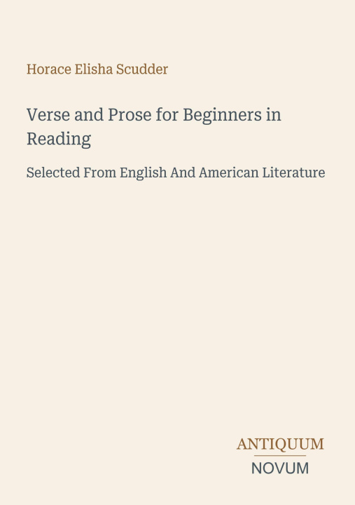 Carte Verse and Prose for Beginners in Reading 