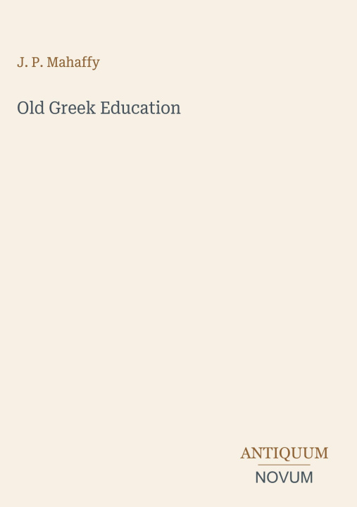 Buch Old Greek Education 