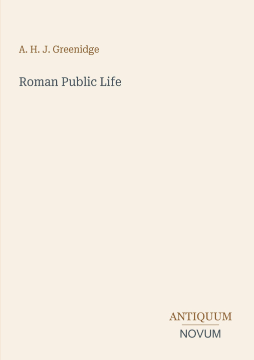 Libro Roman Public Life 