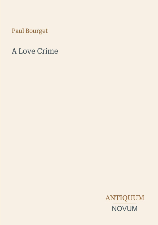 Kniha A Love Crime 