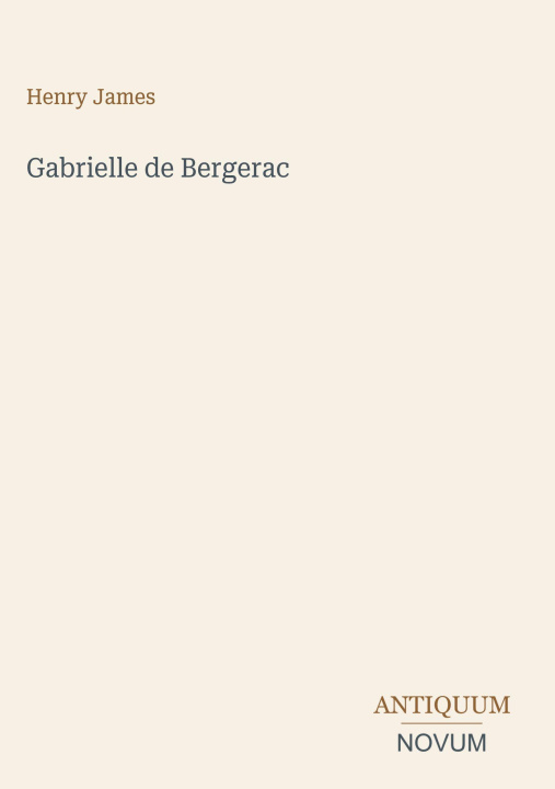 Kniha Gabrielle de Bergerac 