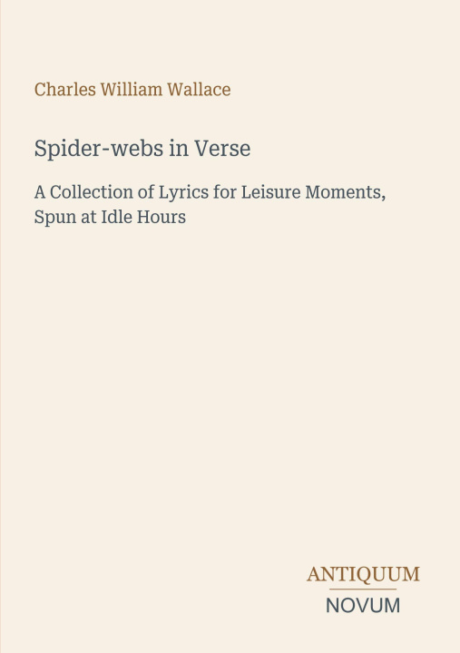 Libro Spider-webs in Verse 