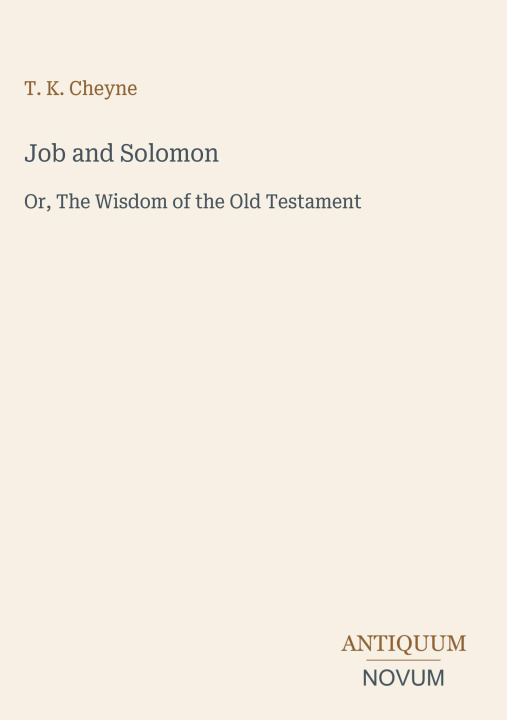 Kniha Job and Solomon 