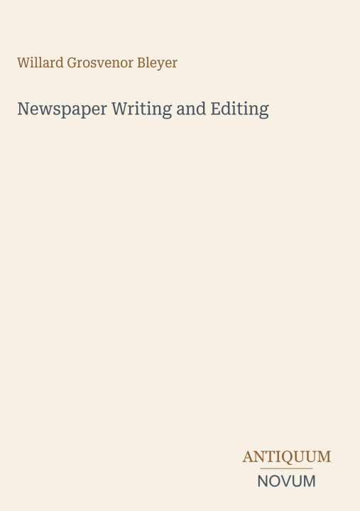 Livro Newspaper Writing and Editing 