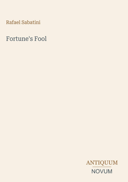 Book Fortune's Fool 