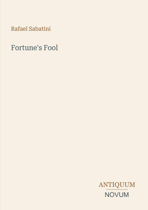 Könyv Fortune's Fool 