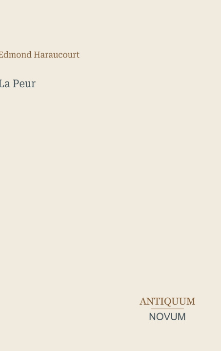 Livro La Peur 