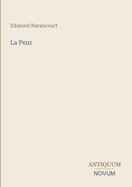 Knjiga La Peur 