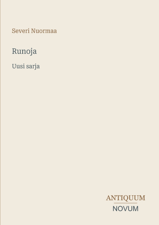 Libro Runoja Severi Nuormaa