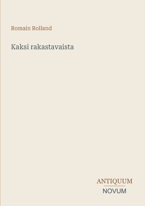 Carte Kaksi rakastavaista Romain Rolland