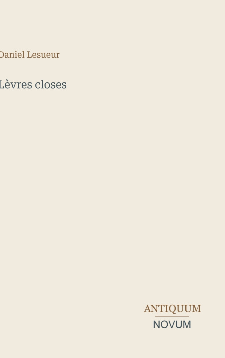Könyv Lèvres closes 