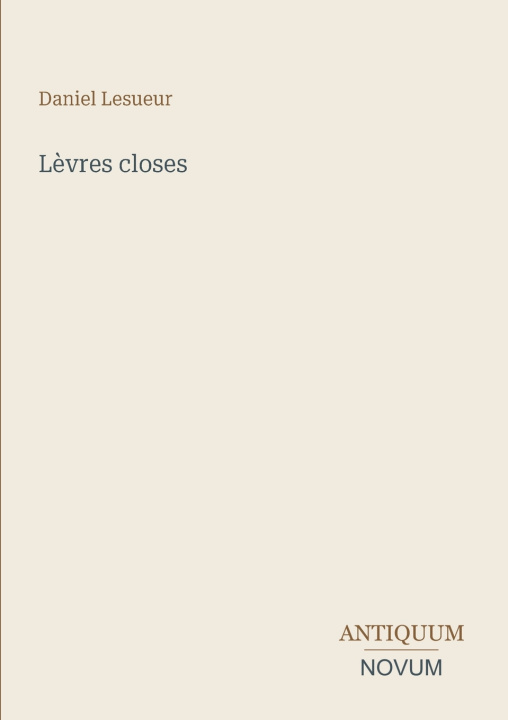 Boek Lèvres closes 