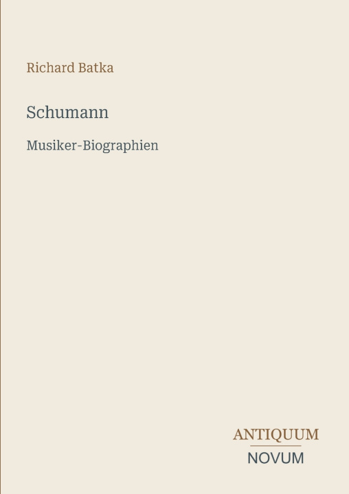 Carte Schumann Richard Batka