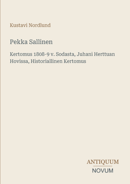 Książka Pekka Sallinen Kustavi Nordlund