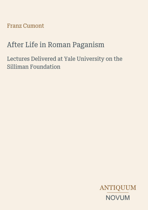 Libro After Life in Roman Paganism 