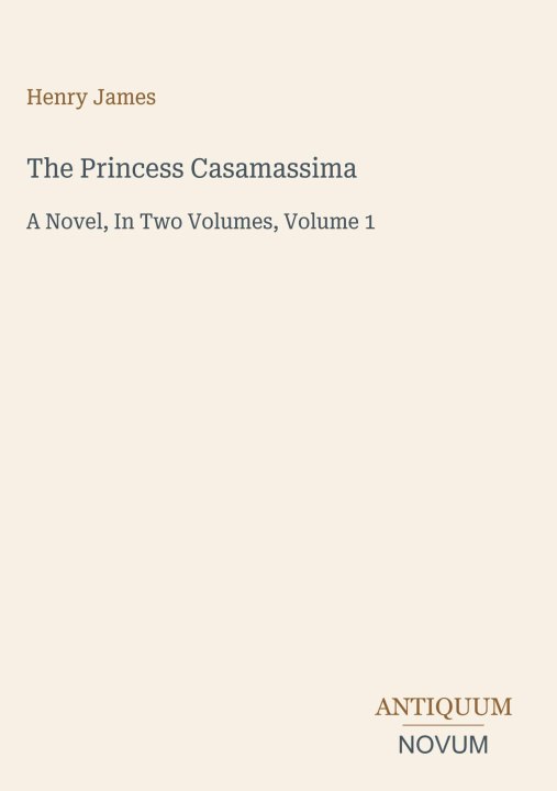 Buch The Princess Casamassima 