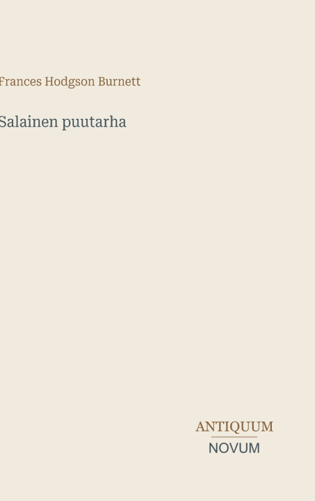 Carte Salainen puutarha Frances Hodgson Burnett