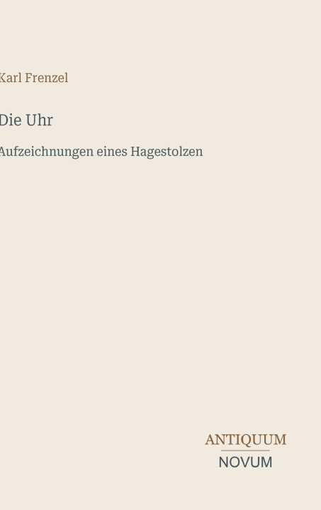 Книга Die Uhr Karl Frenzel