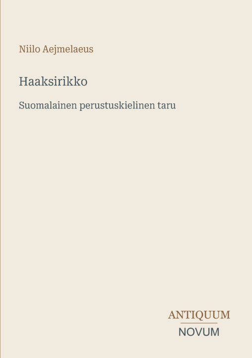 Libro Haaksirikko Niilo Aejmelaeus