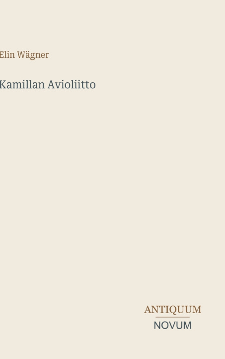 Carte Kamillan Avioliitto Elin Wägner