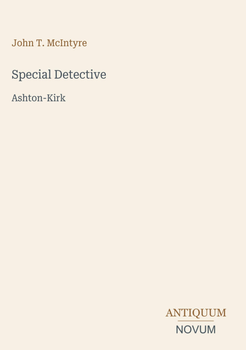 Knjiga Special Detective 