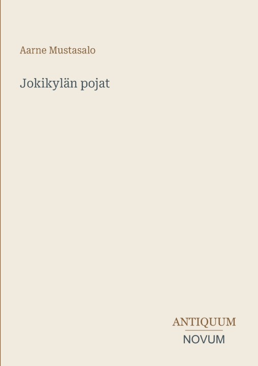 Carte Jokikylän pojat Aarne Mustasalo
