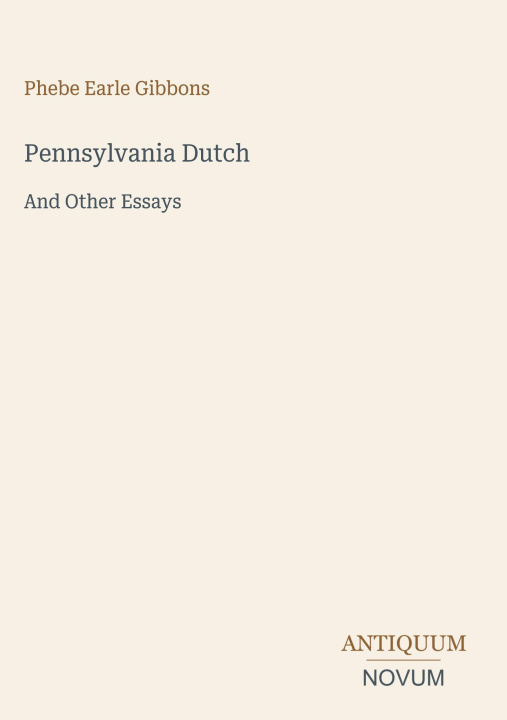 Knjiga Pennsylvania Dutch 
