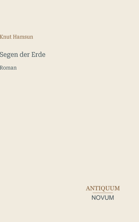 Книга Segen der Erde Knut Hamsun