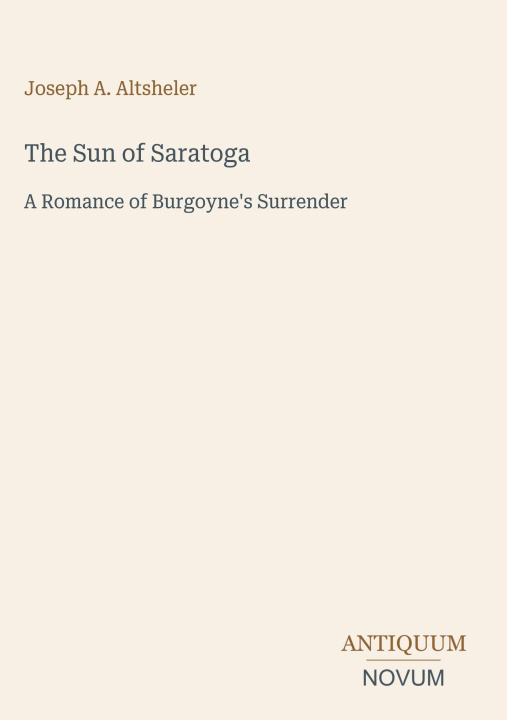 Buch The Sun of Saratoga 