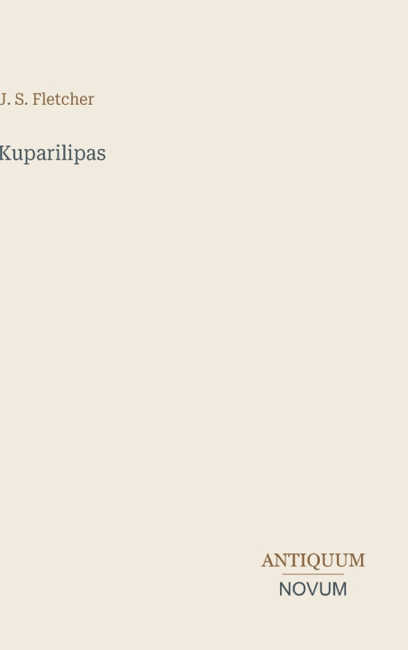 Libro Kuparilipas J. S. Fletcher