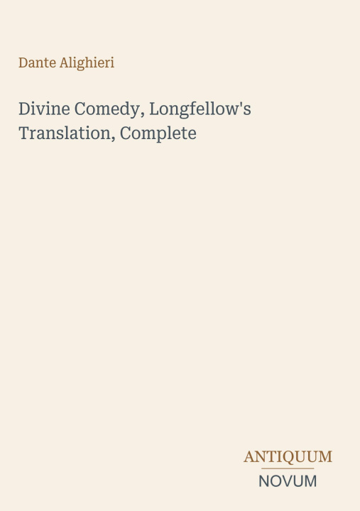 Boek Divine Comedy, Longfellow's Translation, Complete 