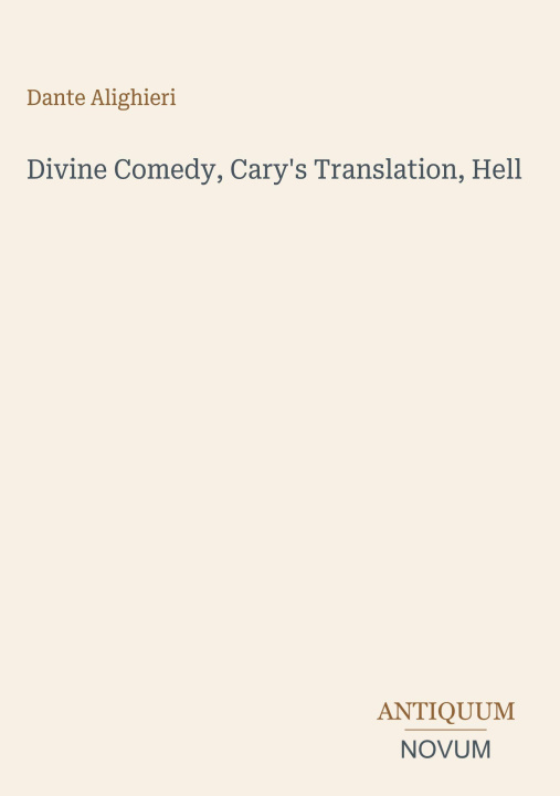 Boek Divine Comedy, Cary's Translation, Hell 