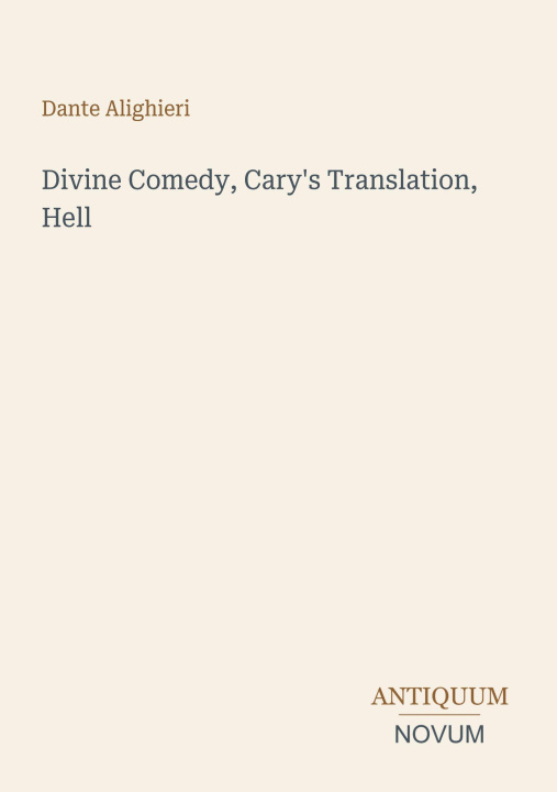 Książka Divine Comedy, Cary's Translation, Hell 