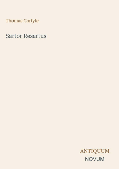 Libro Sartor Resartus 