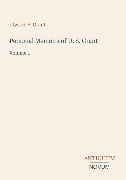 Buch Personal Memoirs of U. S. Grant 