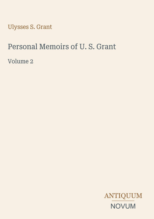Buch Personal Memoirs of U. S. Grant 