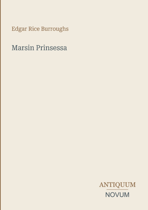Carte Marsin Prinsessa Edgar Rice Burroughs