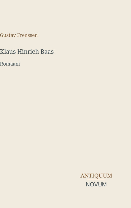 Carte Klaus Hinrich Baas Gustav Frenssen