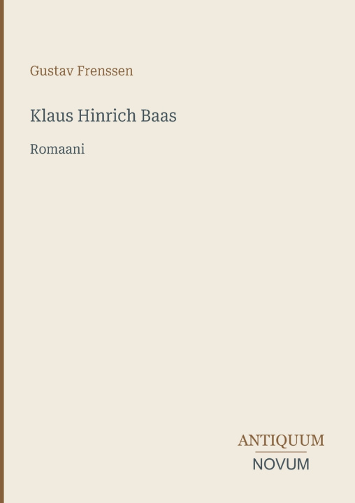 Книга Klaus Hinrich Baas Gustav Frenssen